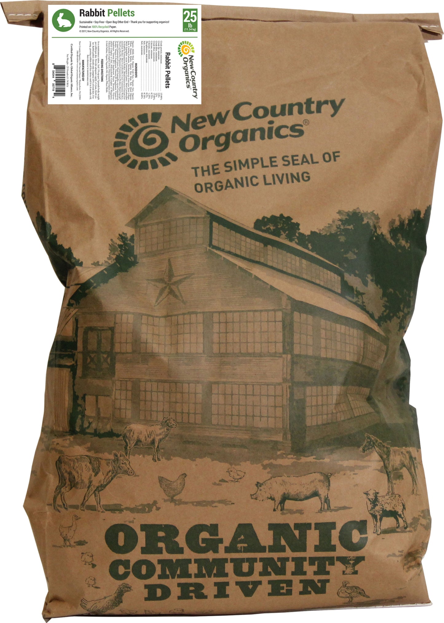 New Country Organics Rabbit Pellets