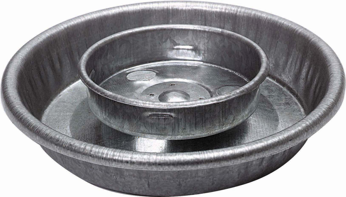 Little Giant Mason Jar Waterer Base Galvanized