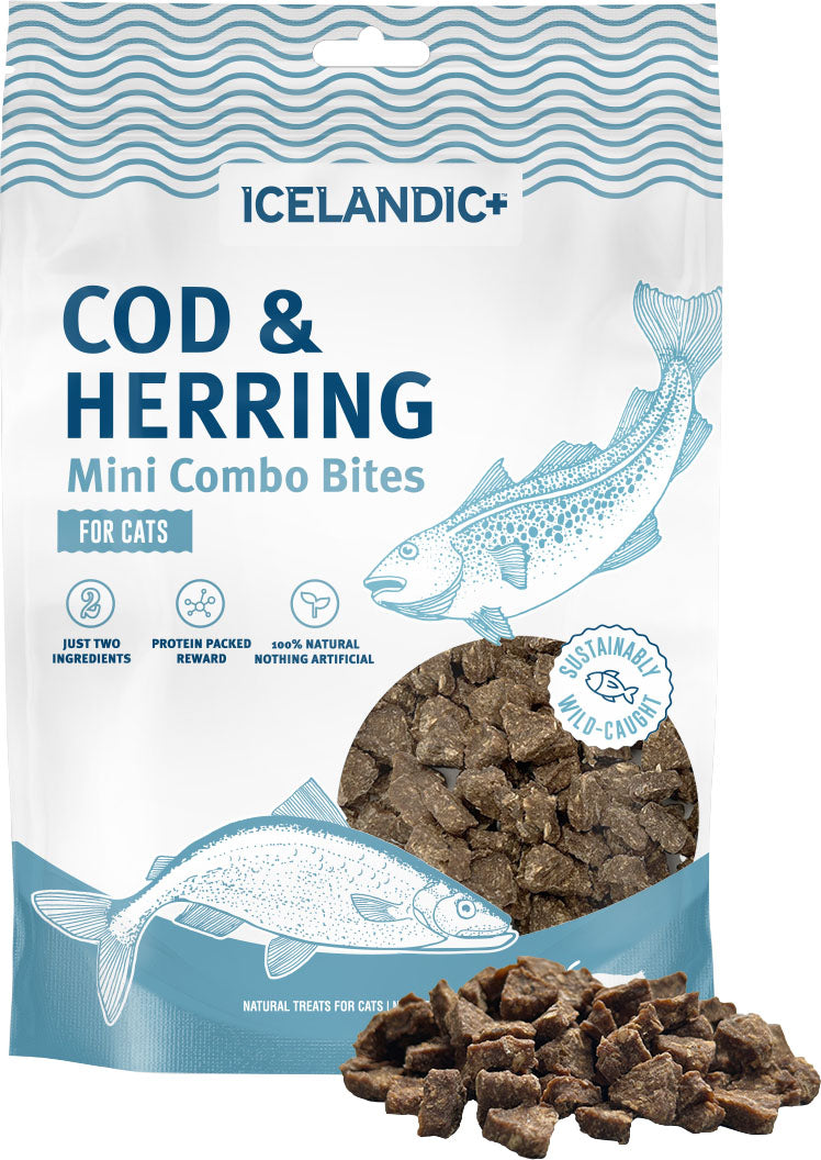Icelandic+ Mini Combo Bites Pure Fish Treats Cats