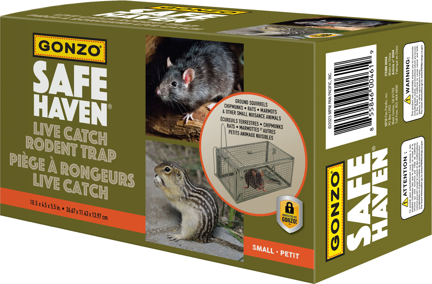 Gonzo Safe Haven Live Catch Rodent Trap
