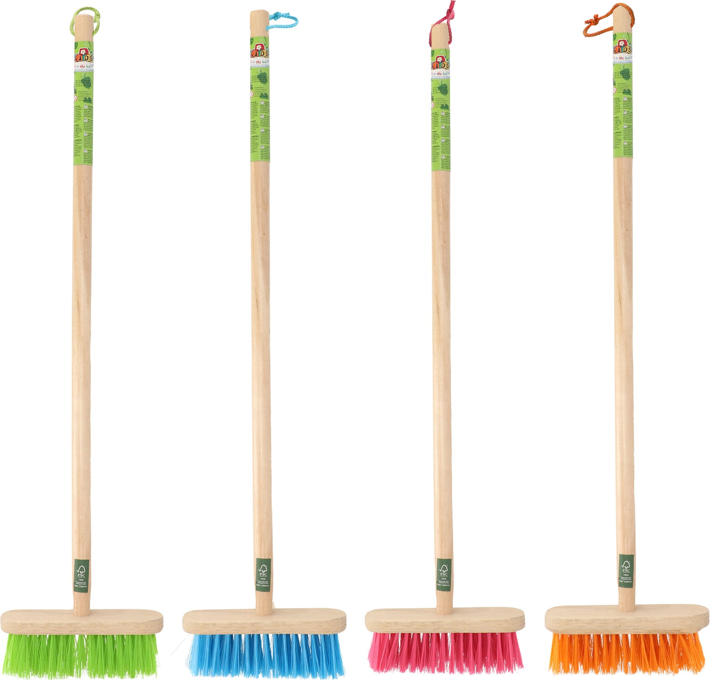 Esschert Design Childrens Nylon Broom Wood Handle