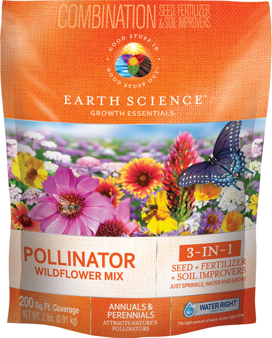 Earth Science Wildflower Pollinator Mix 3-In-1