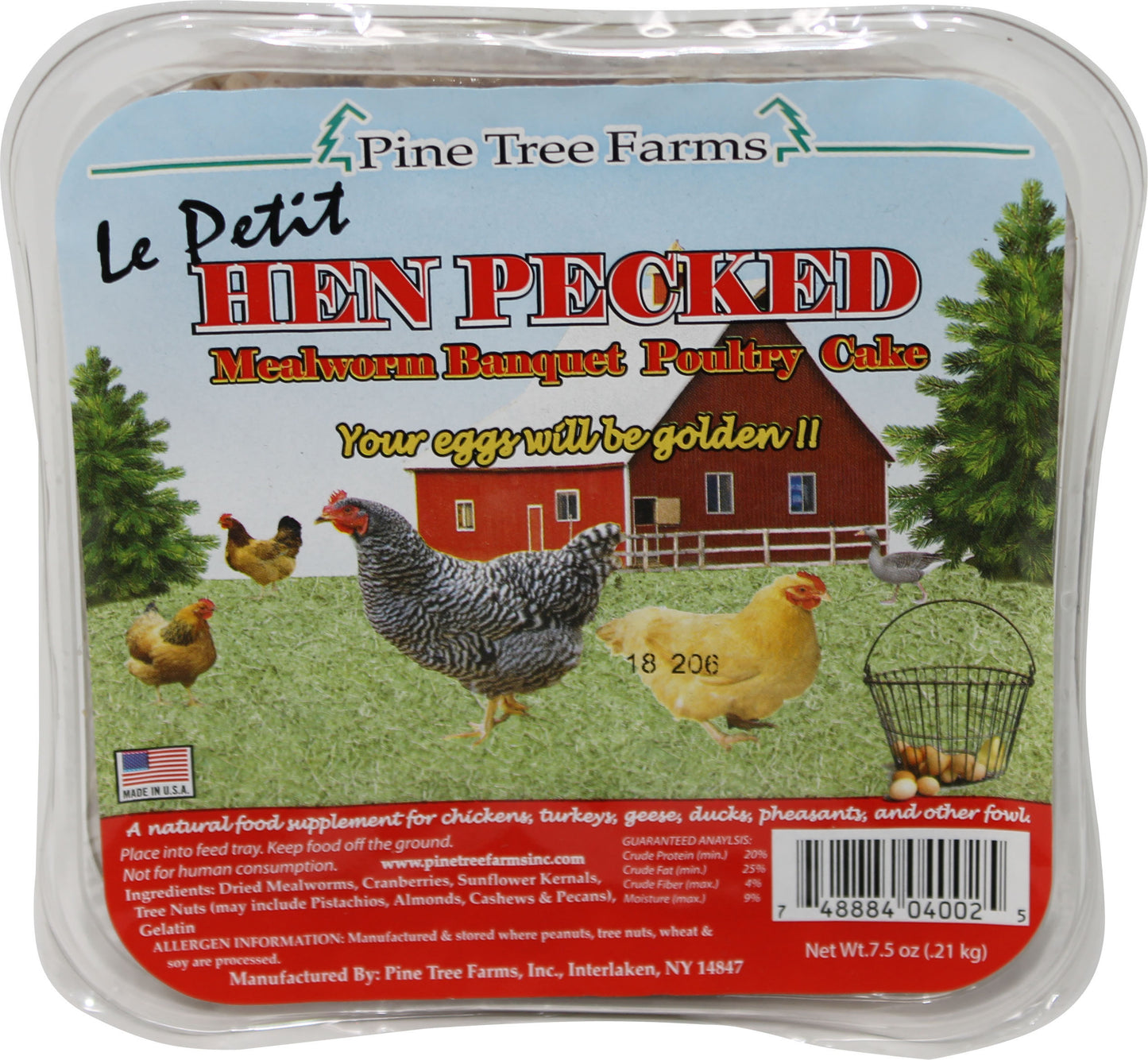 Hen Pecked Le Petit Mealworm Banquet Poultry Cake
