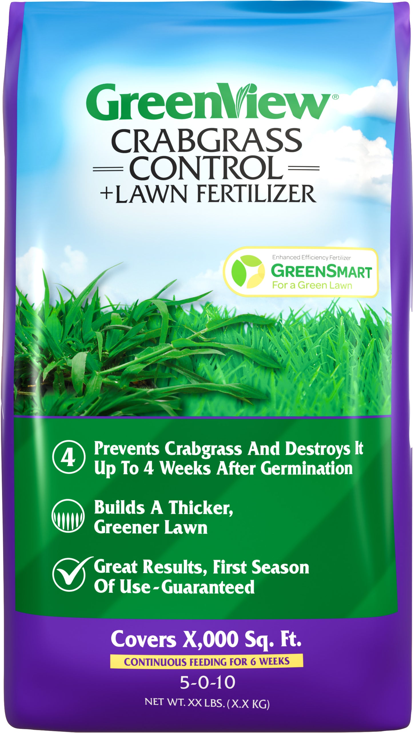 Greenview Crabgrass Control Plus Lawn Food 5-0-10