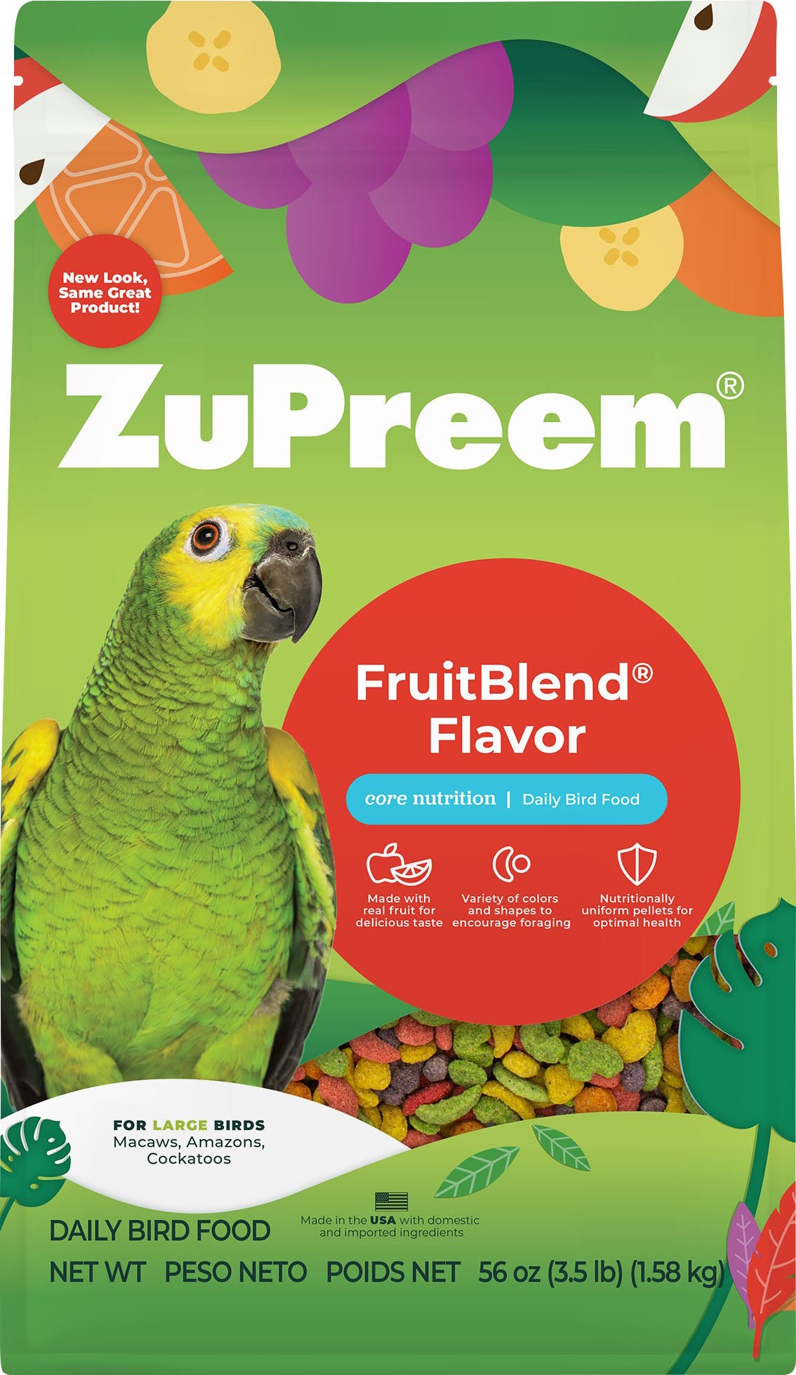 Fruitblend Flavor Large Bird Food