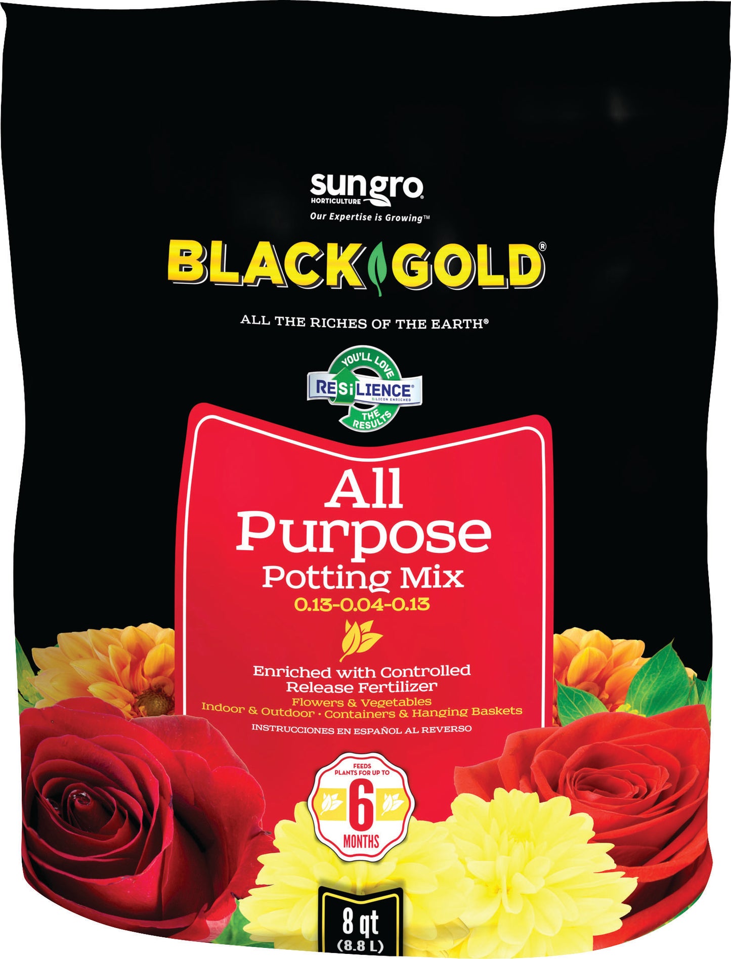 Black Gold All Purpose Potting Mix W/Crf