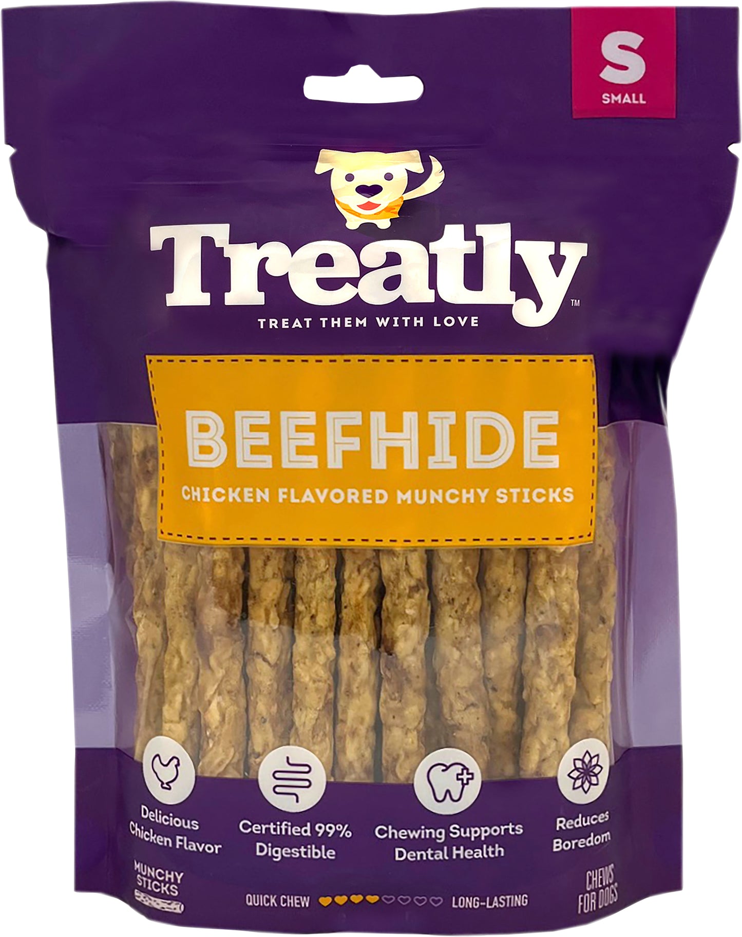 Treatly Beefhide Munchy Sticks