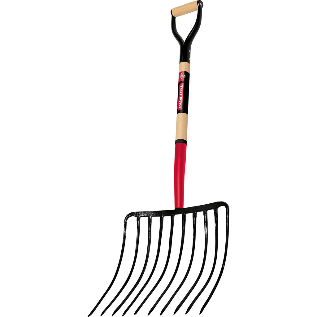 Tru Pro 10 Tine Forged Ensilage Fork D Grip Handle