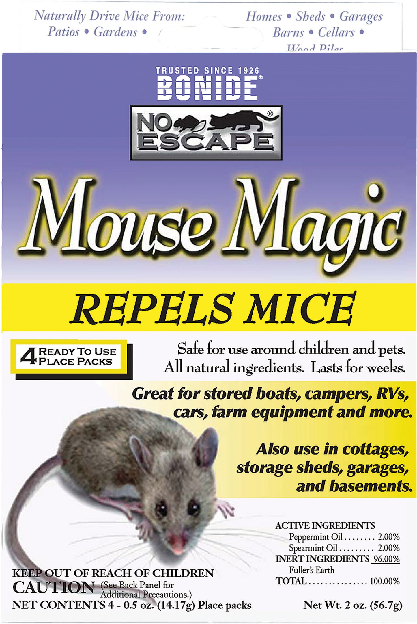 Bonide Mouse Magic Repellent Rtu Place Packs