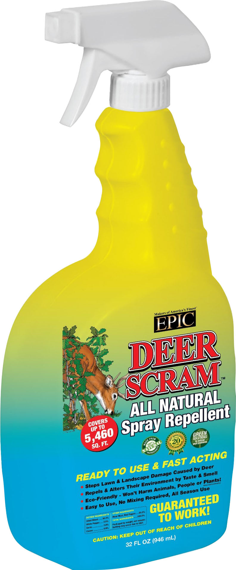 Deer Scram All Natural Spray Repellent Rtu