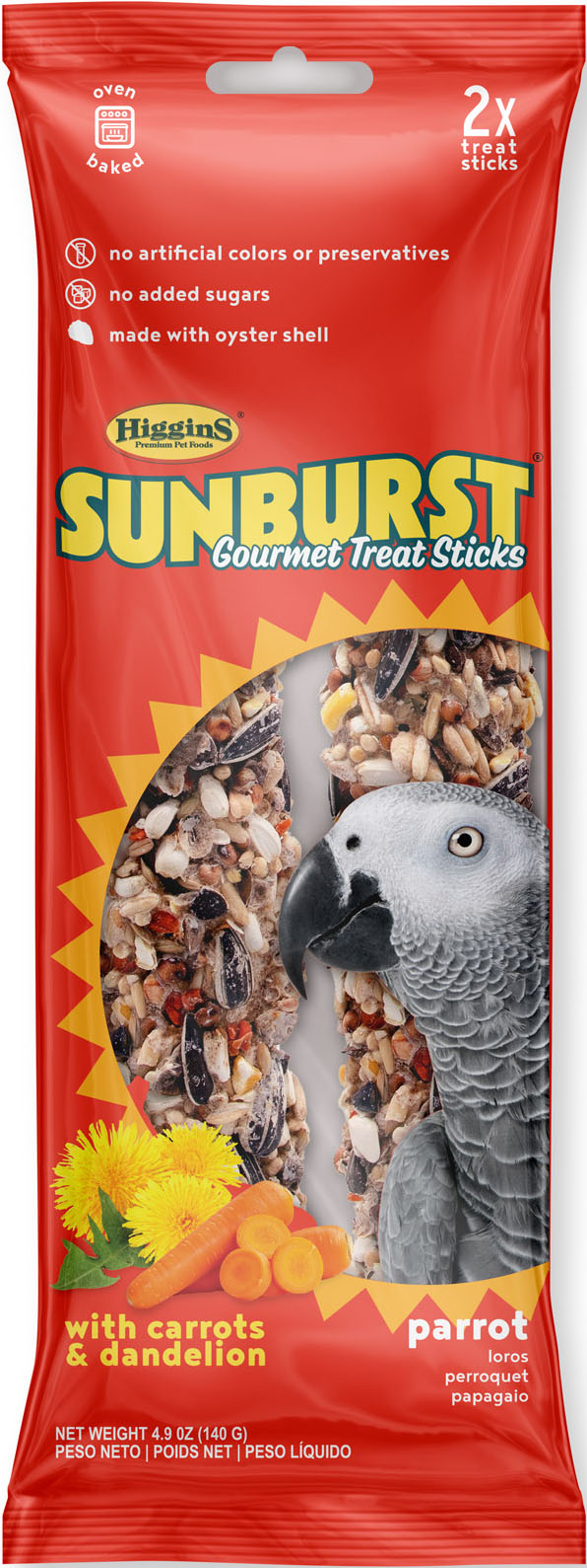 Sunburst Gourmet Avian Treat Sticks Parrot