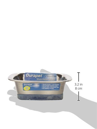 (2 Pack) of OurPets Premium DuraPet Square Dog Bowls - Medium