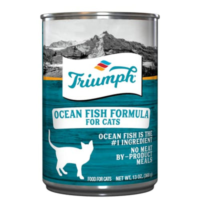 Triumph Adult Canned Cat Food, 13 oz., Ocean Fish Formula, Case of 12