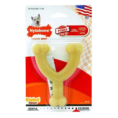 Nylabone Dura Chew Regular Original Flavored Wishbone Dog Chew Toy (2 Pack)