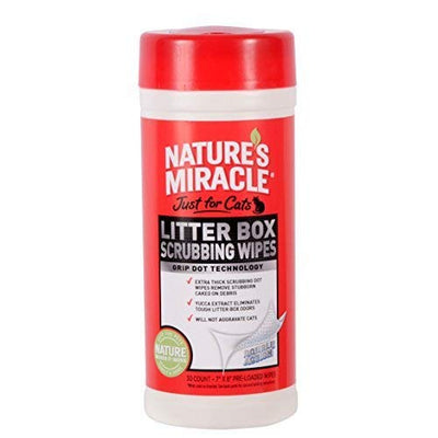 Nature's Miracle Just for Cats Litter Box Scrubbing Wipes, (NM-5574) (Pack of...
