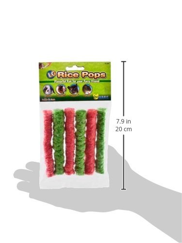 Ware Manufacturing Rice Pops Small Animal Chew Treat - Large pack of 12 (6 un...