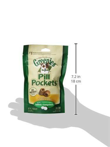 Greenies Pill Pockets Soft Dog Treats, Chicken, Tablet, 3.2 Oz. (Pack Of 6)