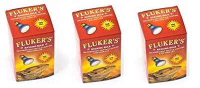 (3 Pack) Fluker's Basking Spotlight Bulbs for Reptiles 100 Watt