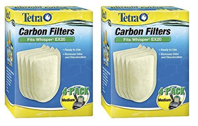Tetra Whisper EX Carbon Filter Replacement Cartridge Medium. FIts EX20 ( 2x4P...