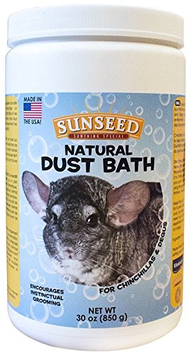 Sunseed Natural Dust Bath for Chinchillas, 30 Ounce Container