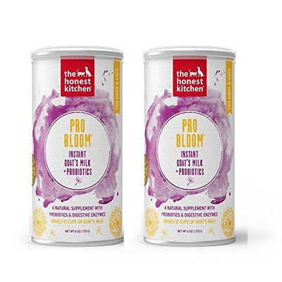 Honest Kitchen Pro Bloom Dehydrated Instant Goat's Milk with Probiotics for D...