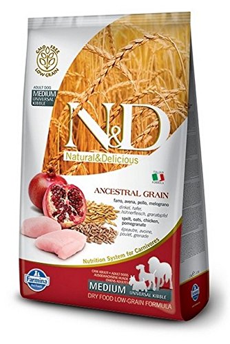 Farmina Natural And Delicious Chicken/Ancestral Low-Grain Puppy Formula Dry D...