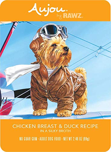 Rawz Aujou Chicken Breast & Duck Dog Food 8/2.46 oz Pouches