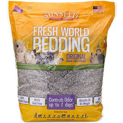 SUNSEED Fresh World Bedding - 975 Cubic Inch - Gray Fleck