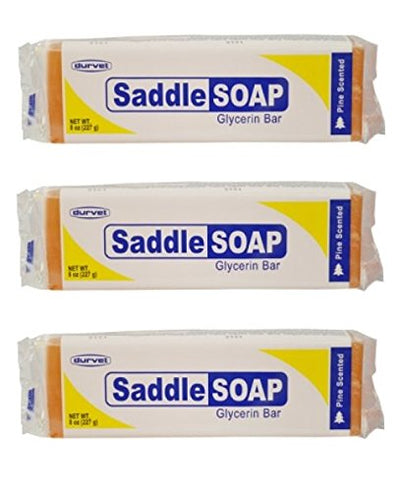 (Pack of 3) Saddle Soap Glycerin Bar for Leather