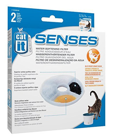 Catit Design Senses Replacement Water Filtering Cartridge, 2-Pack (4-Pack)