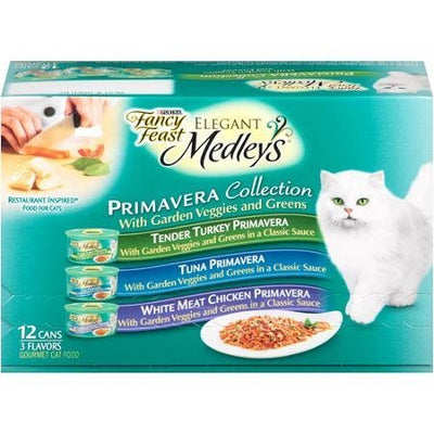Fancy Feast Elegant Medleys Primavera Collection Cat Food Variety Pack 12-3 o...