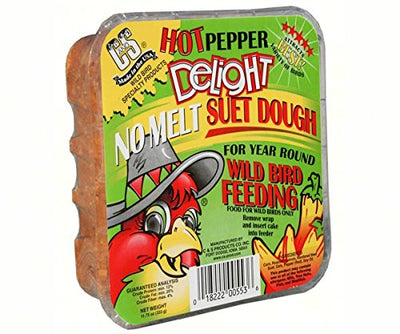 C&S CS12553 11.75 Oz Hot Pepper Delight Wild Bird No Melt Suet Dough