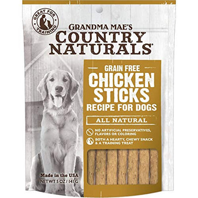 Grandma Mae's Country Naturals Grain Free Chicken Sticks Chewy Dog Treats, 5 ...