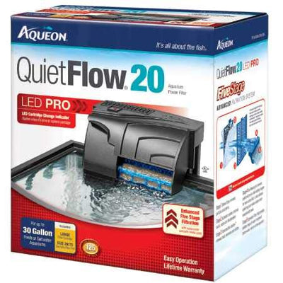 Aqueon QuietFlow LED PRO Aquarium Power Filter 20