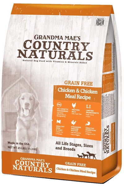 Grandma Mae'S 79700189 14 Lb Country Naturals Grain Free Chicken & Chicken Me...