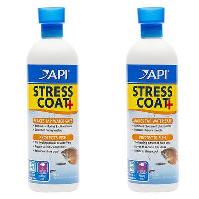 (2 Pack) API Stress Coat Fish and Tap Water Conditioner, 16-Ounce (Treats 946...