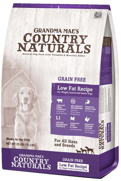 Grandma Mae'S 79700167 25 Lb Country Naturals Grain Free Low Fat Recipe, One ...