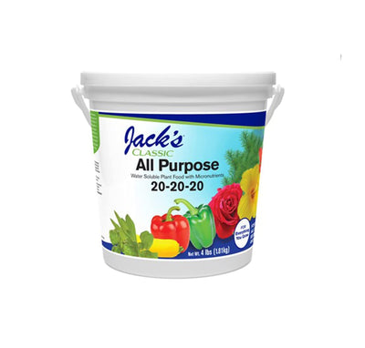 Jacks Classic 20-20-20 All Purpose Fertilizer, 4 Pound