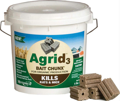 Motomco Grocery Agrid 3 Bait Chunx, 4 Pound Container