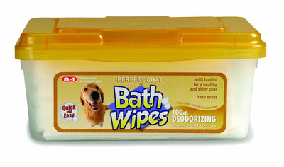 Perfect Coat Dog Deodorizing Bath Wipes 100ct
