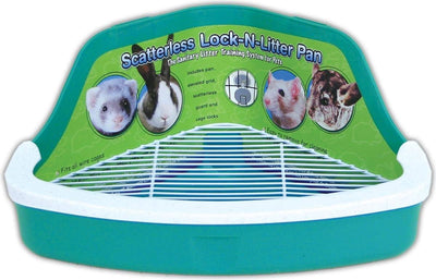 Ware Manufacturing Plastic Scatterless Lock-N-Litter Small Pet Pan, Pack of 2...