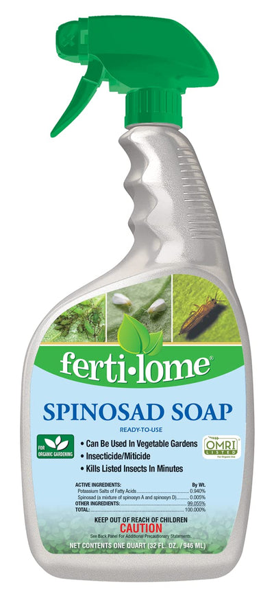 Fertilome (16076) Spinosad Soap Insecticide Ready to Use, Spinosad Bagworm, T...