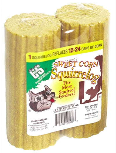 C & S Products Sweet Corn Squirrelog, 12 Count, 2 per set, Set of 6