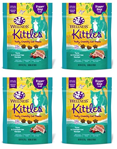 Wellness Kittles Cat Treat VALUE Pack - Tuna & Cranberries Flavor - 6 oz Each...