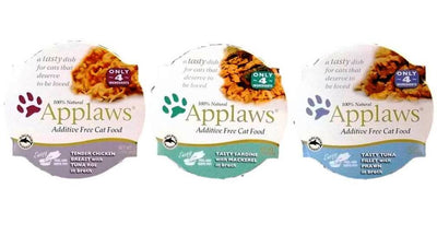 Applaws Additive Free 100% Natural Food For Cats 3 Flavor Variety 6 Can Bundl...