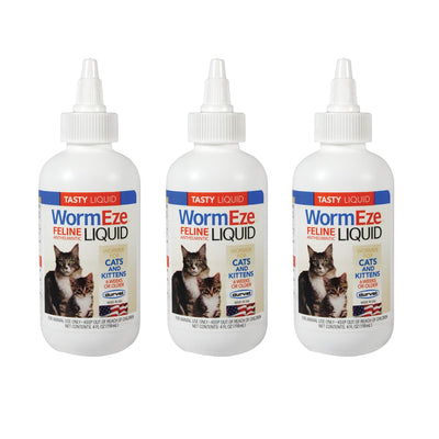 N/1 Cat Dewormer, Durvet Wormeze Feline Liquid Wormer for Cats & Kittens 4oz,...