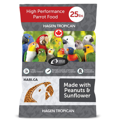HARI Tropican Bird Food, Hagen Parrot Food with Peanuts & Sunflower Seeds, Pa...