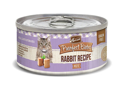Merrick Purrfect Bistro Canned Cat Food, Rabbit Pâté Recipe, Grain Free Natur...