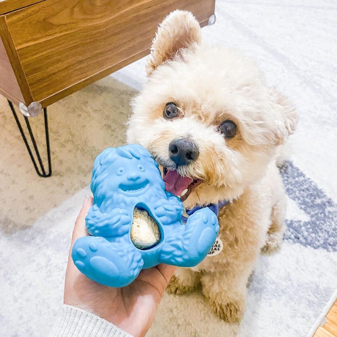 Yeti Puff and Play Dog Toy Interactive Nuggets Treats Dispenser Puzzle, Fun S...