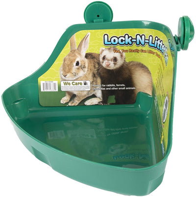 Ware Manufacturing (2 Pack) Plastic Lock-N-Litter Pan for Small Pets - Size R...